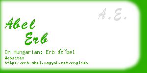 abel erb business card